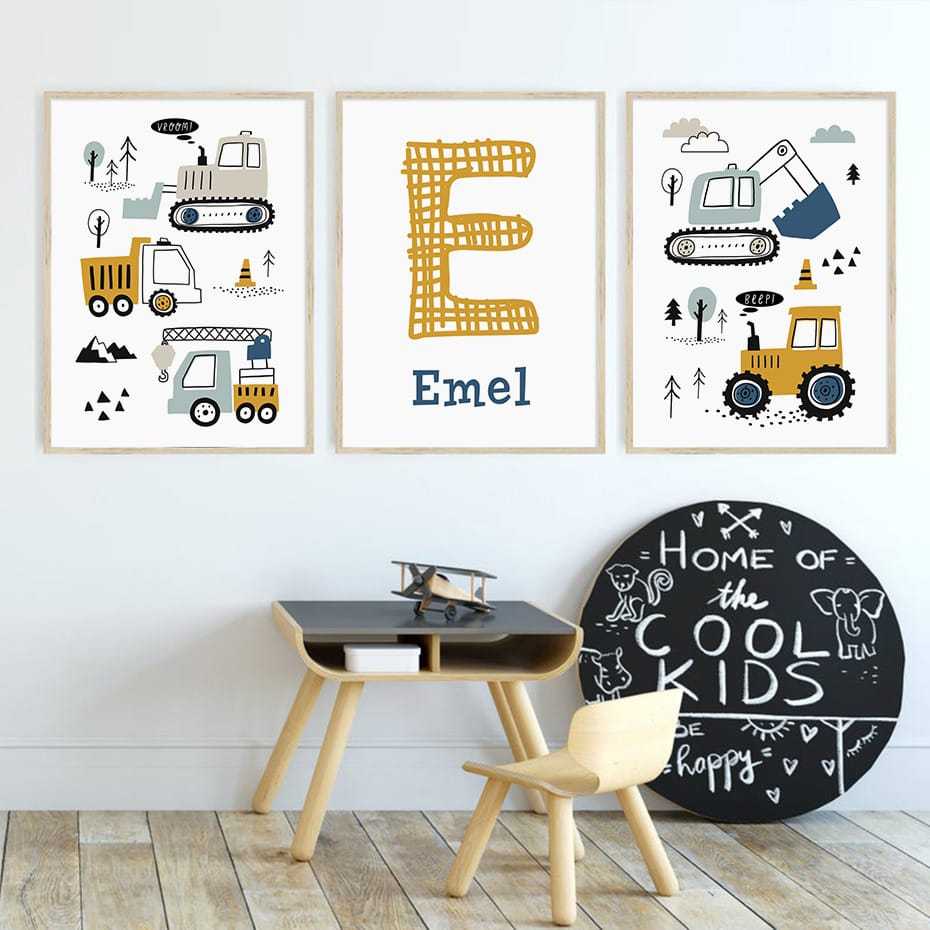 kit quadros decorativos personalizado trator caminhao carRinho carro FAVOR MANDAR NOME NO CHATAPOS COMPRA SE NAO IRA SEM