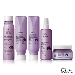 Linha Cacheados e Crespos Tododia Amora e Óleo de Coco Natura: Shampoo, Condicionador, Creme para Pentear e Gelatina em Oferta na Shopee