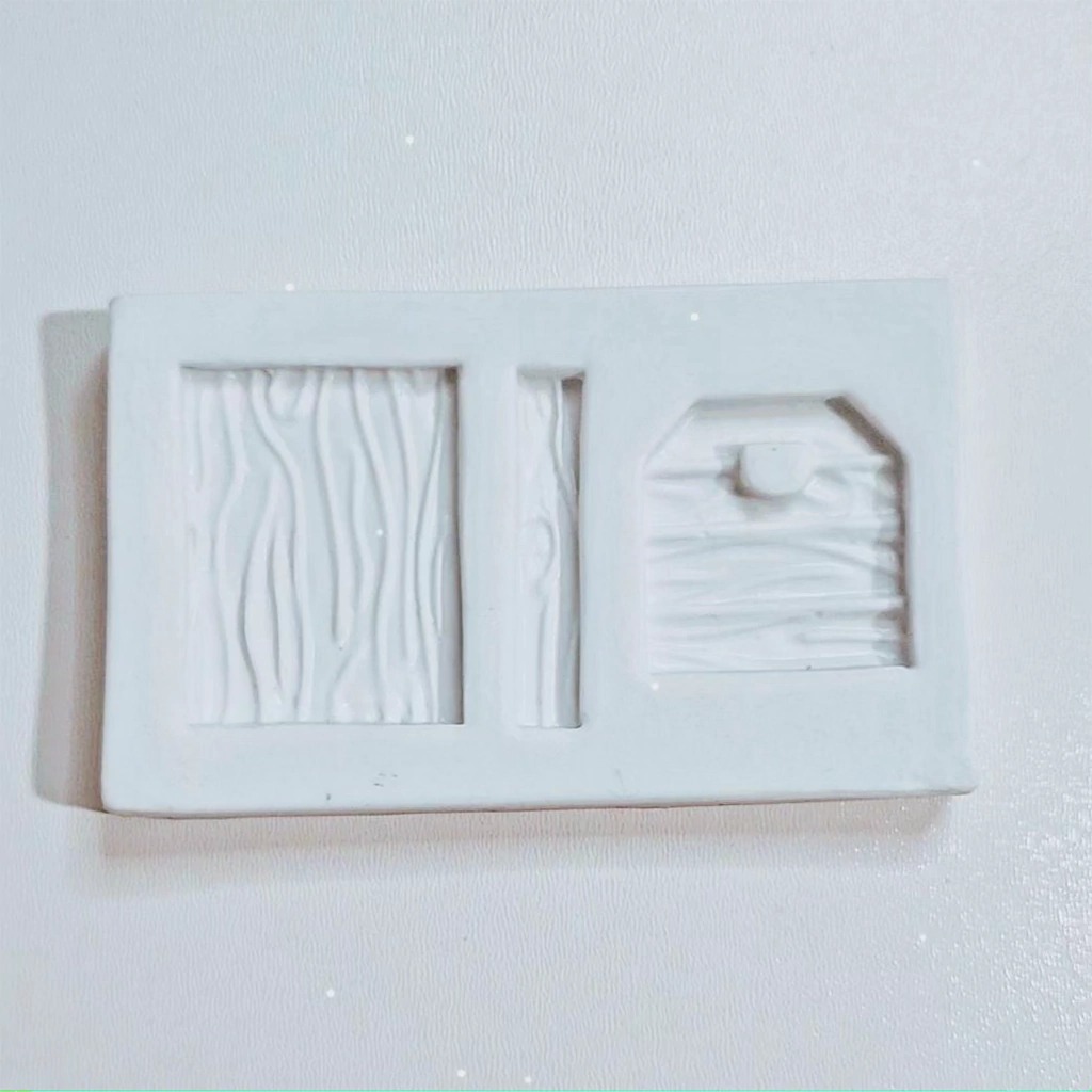 Molde de Silicone Caixote de Madeira ou Cesta tema Fazendinha para Confeitaria e Biscuit 11cm Branco
