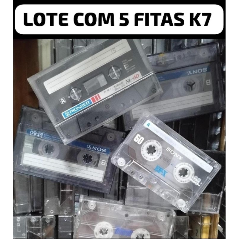 Lote com 5 , 10 , 15 ou 20 fitas K7 para decoração artesanatos rabiola ARTES Ornamentação