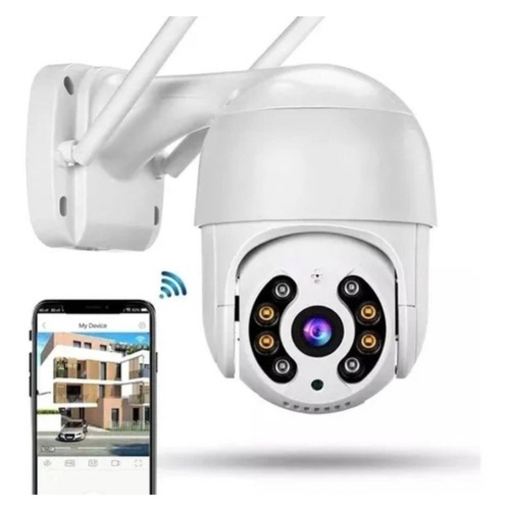 Câmera A8 Externa Ip A Prova D'água com Infravermelho Alarme Wifi Hd Sensor De Movimento Bivolt app yoosee ou icsee A8