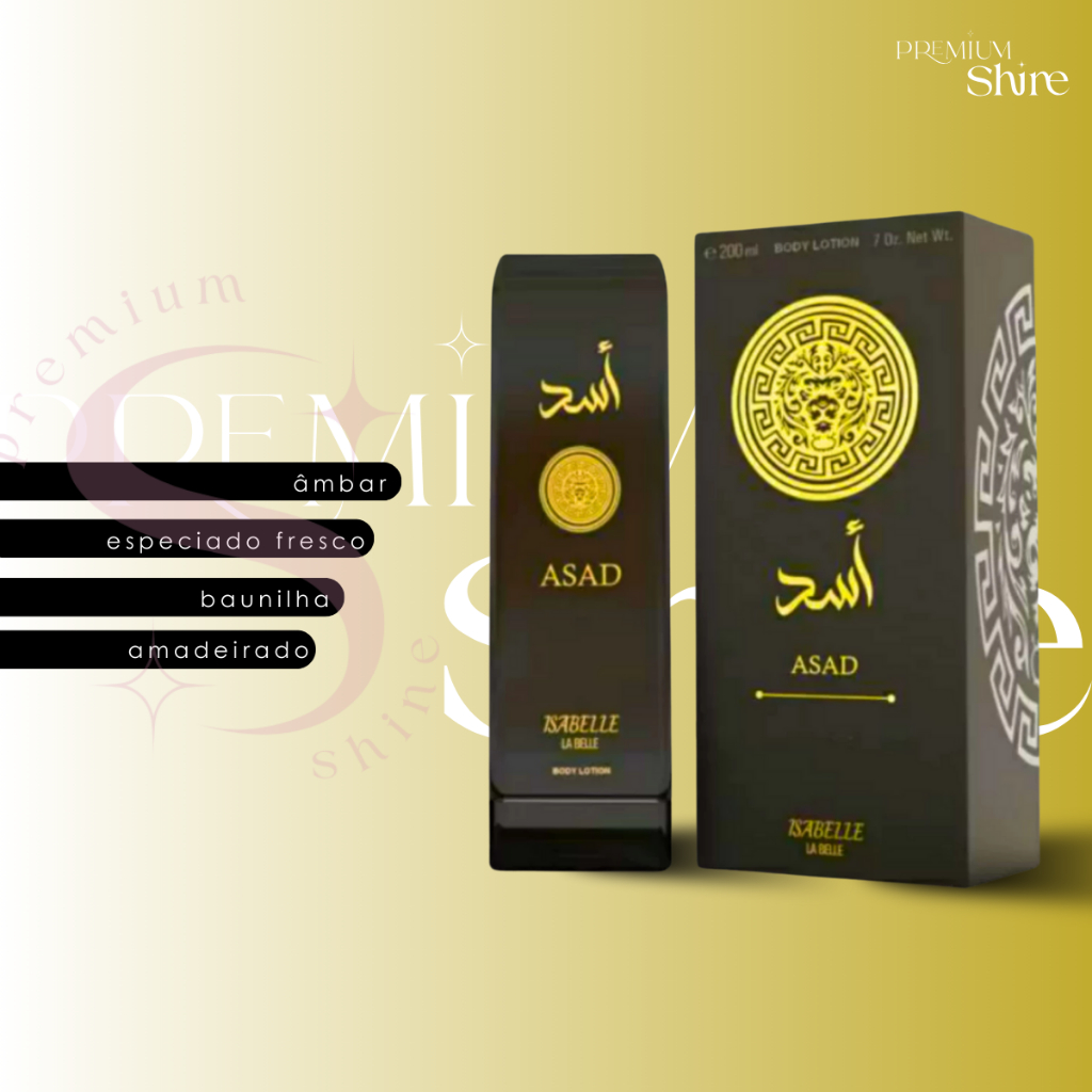 Cremes Hidratantes Arabes Angel Isabelle la Belle 200ml - Todas Fragrâncias Masculinas: Asad Angel