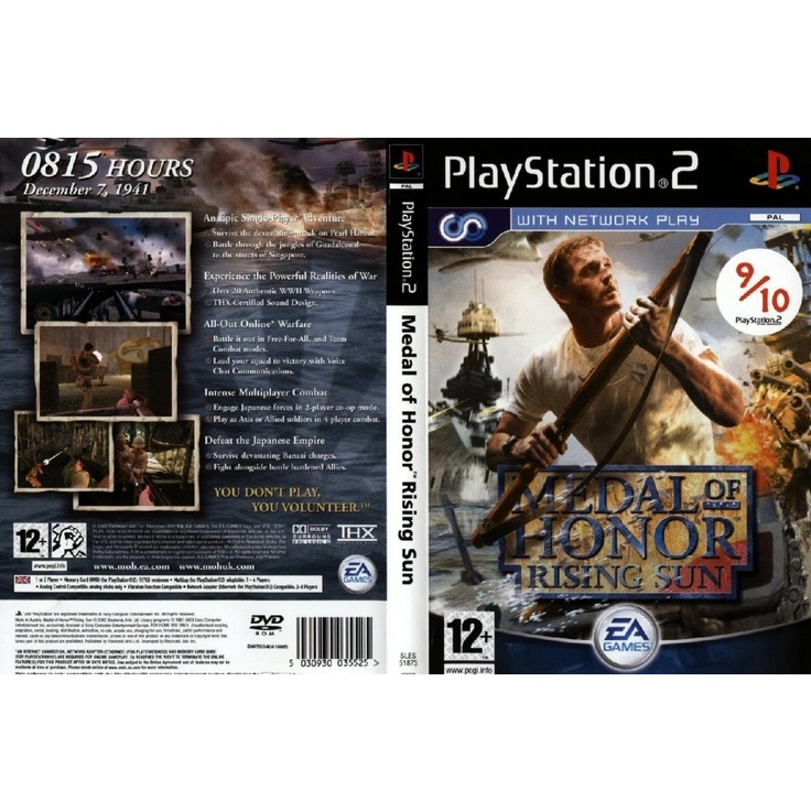 Jogo Medal of Honor - Rising Sun ps2 - Playstation 2