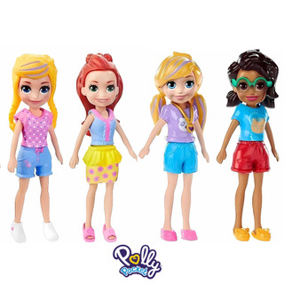 Kit 4 Bonecas Polly Pocket Mattel Original Mini Bonecas Sortidas Bonequinha