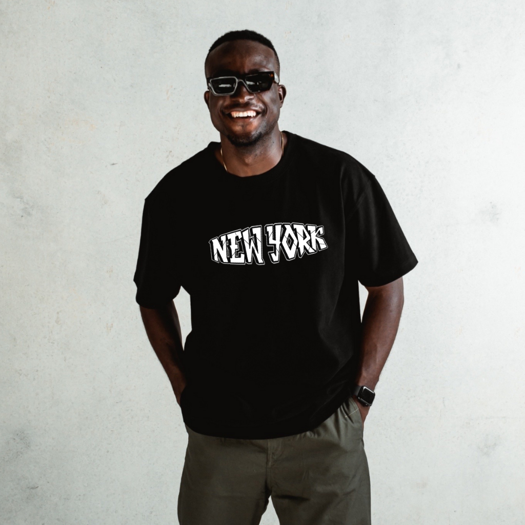 Camiseta Masculina New York Nova York City EUA Estados Unidos Viagem Algodão Preta