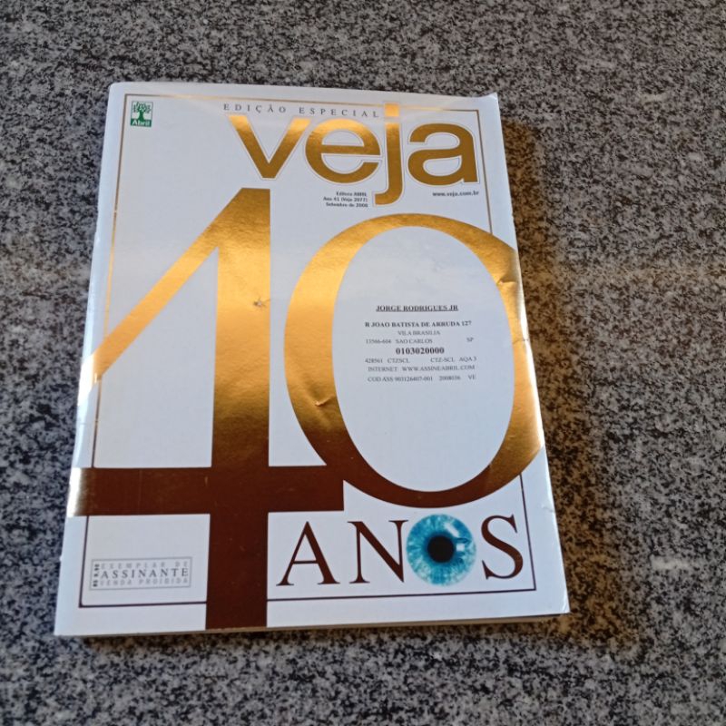 Revista VEJA especial 40 anos (2008)