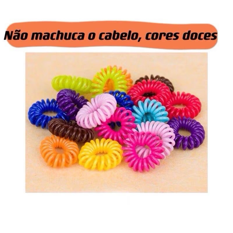 Xuxinha não marca cabelo, elástico de plástico tecnologia original