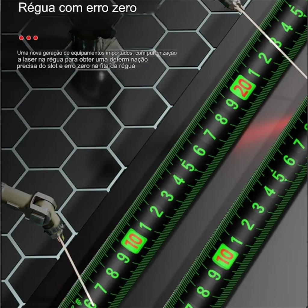 Trena Profissional Fita Métrica Fluorescente 10 Metros