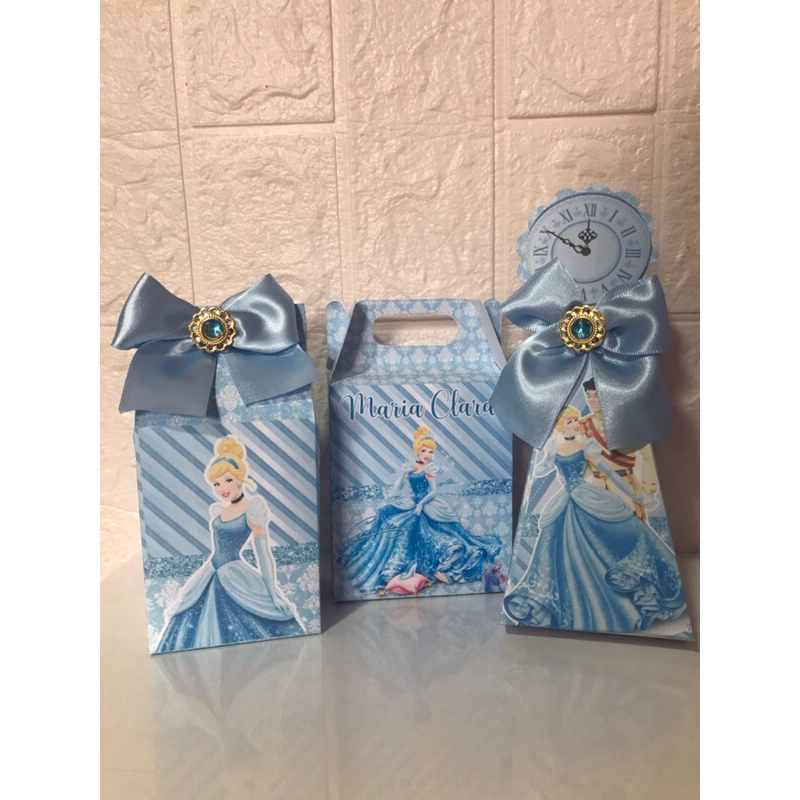 PEGUE E MONTE - Kit Festa CINDERELA Caixinhas Personalizadas lembrancinhas para Festas PEGUE E MONTE