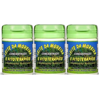 Kit de 3 Leite Da Moreira 30 cápsulas ORIGINAL em Oferta na Shopee
