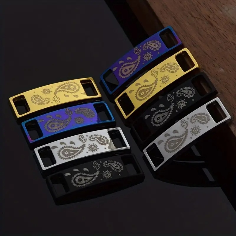 2 unidades de fivelas de cadarço liga de zinco com zircônia acessório metal oco para tênis masculino