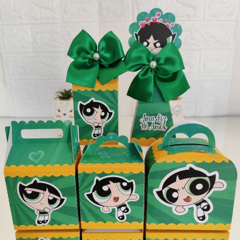 Kit Caixinhas Docinho / Meninas Super Poderosas - Lembrancinhas Personalizadas | Mimos | Kit Festa (PEGUE E MONTE)