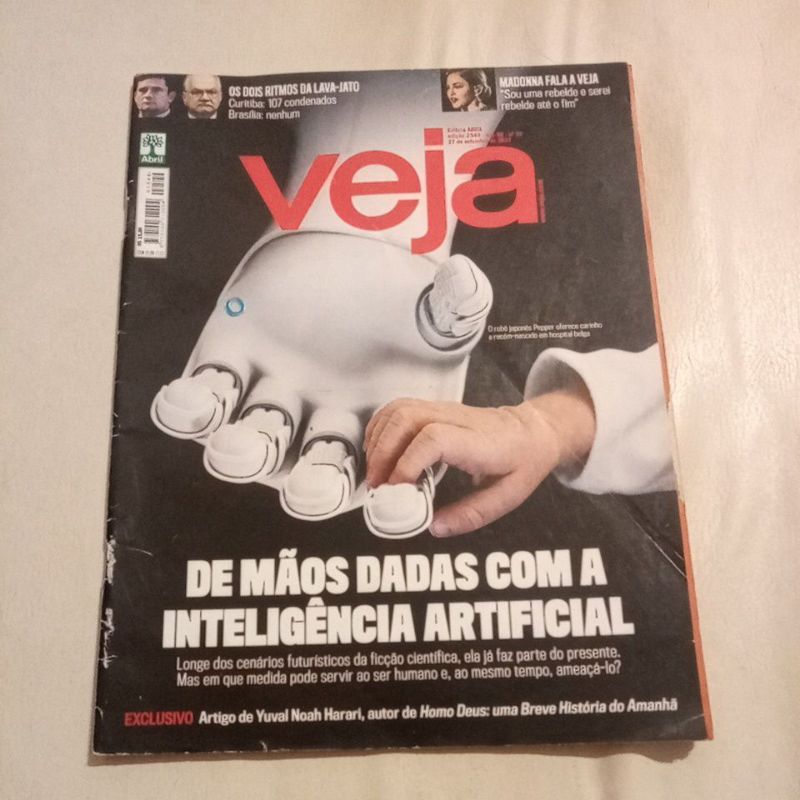 revista Veja Madonna Marcelo Rezende Anitta Rodrigo Hilbert inteligência artificial Cristiano Zanin