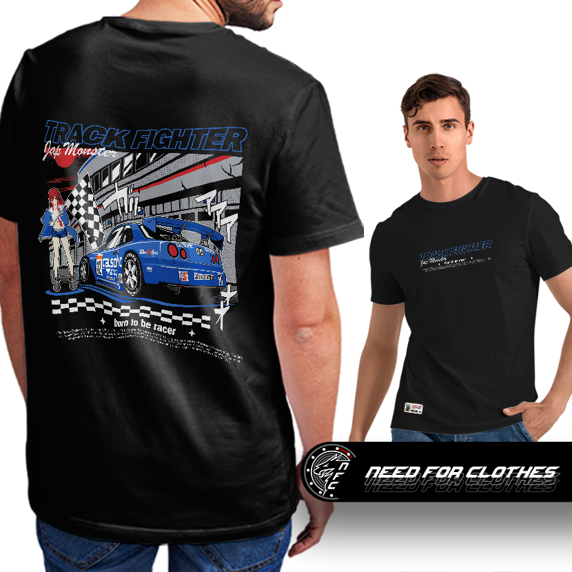 Camiseta Nissan Skyline R34 Calsonic, JGTC, Godzilla Japonês, Track Day