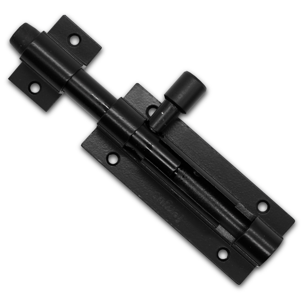 Ferrolho Jumbo 90mm para Portas e Portões Reforçado - Kit com 1 Ferrolho com Travamento por Cadeado