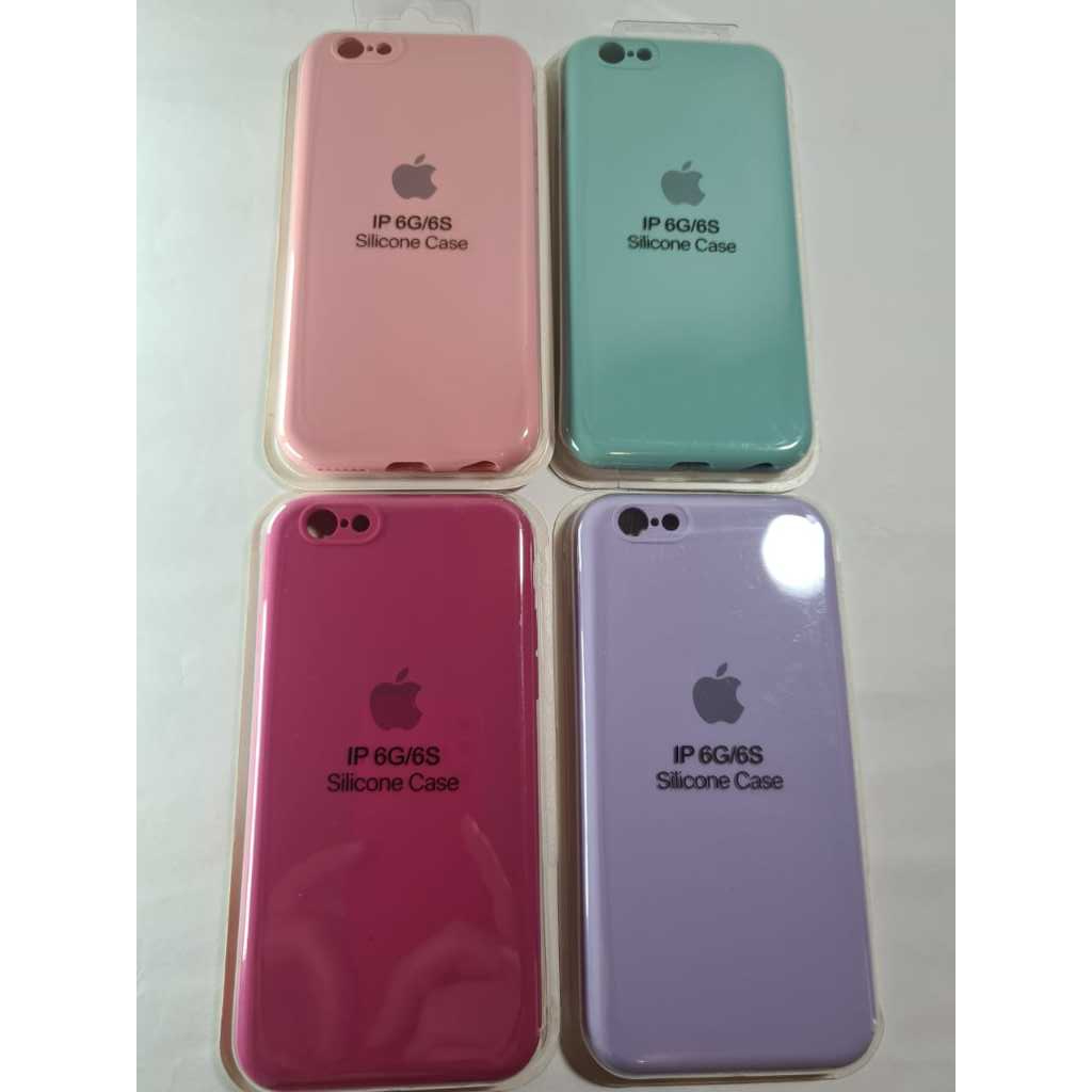 Capa Capinha Case Iphone Modelo IP 6G/ 6S de Silicone Anti impacto Interior Aveludado câmera sem abertura total