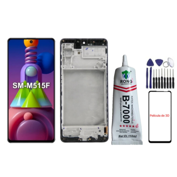 Frontal Touch Lcd Display Tela Compatível Galaxy M51 M515 SM-M515F Sem Aro / Com Aro em Oferta na Shopee