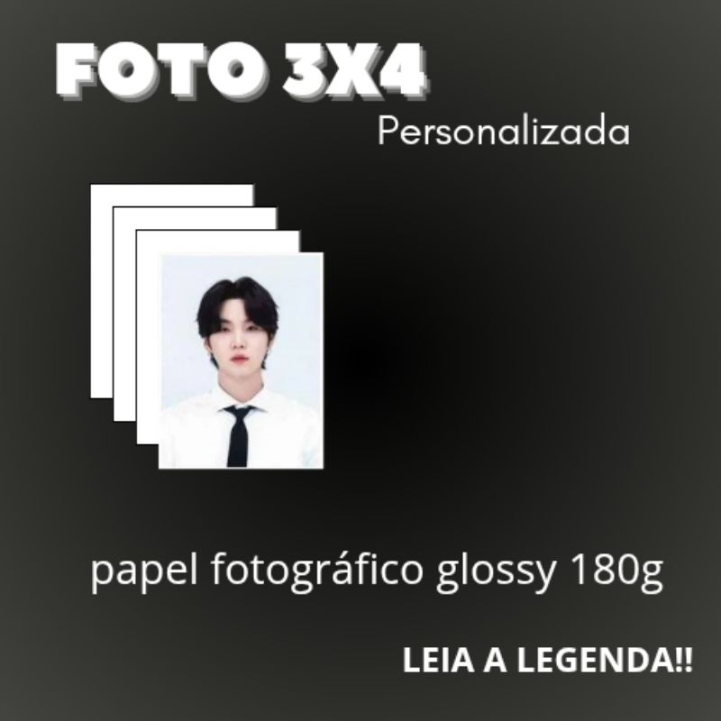 Fotos 3x4 personalizadas, para documentos e outros