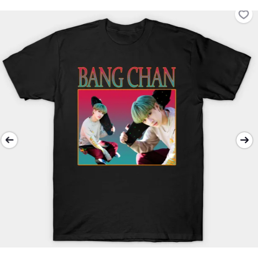 Camiseta Stray Kids  Bang Chan Adulto/Infantil Lançamento Camiseta Em Algodao