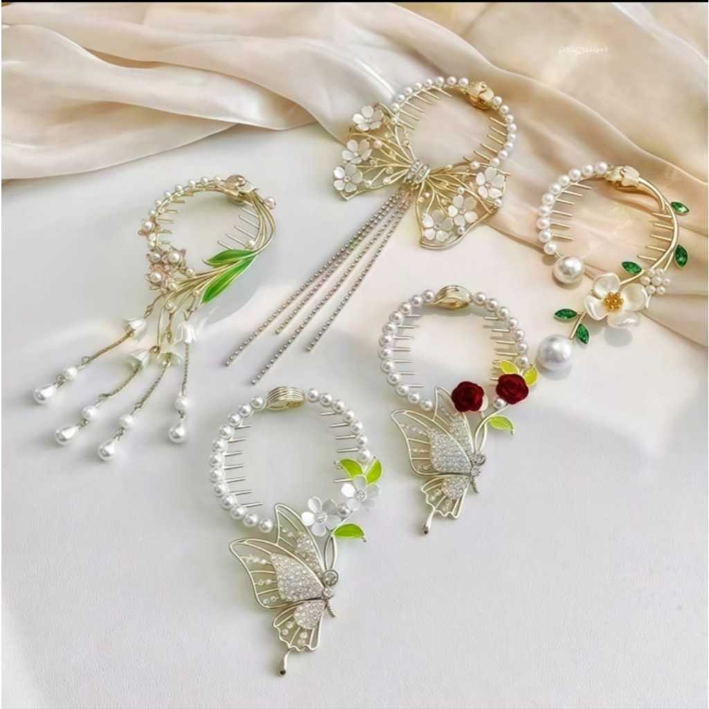 Acessório de cabelo presilha para coque estilo Coreano