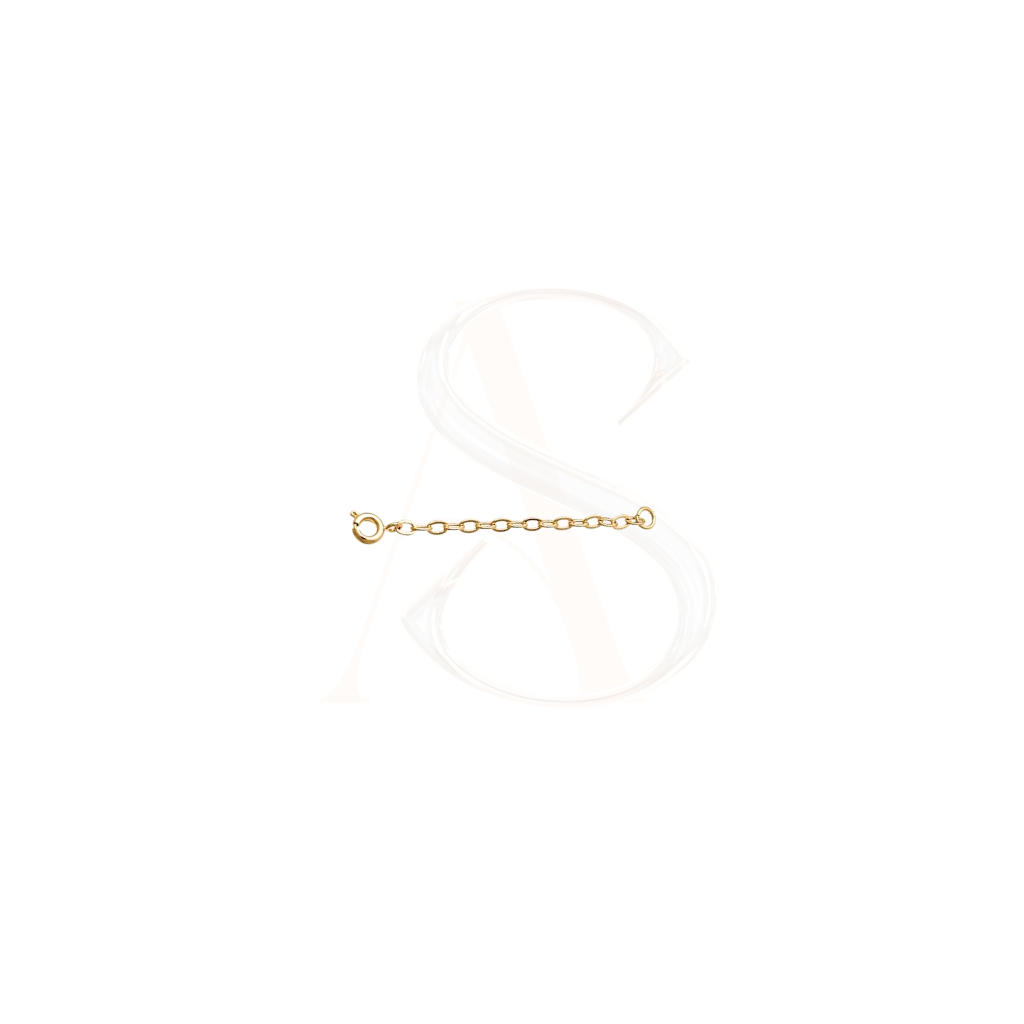 ALINE SEMIJOIAS Fecho com Alongador / Extensor de Corrente Pulseira Tornozeleira 4cm SemiJoia Banhada a Ouro