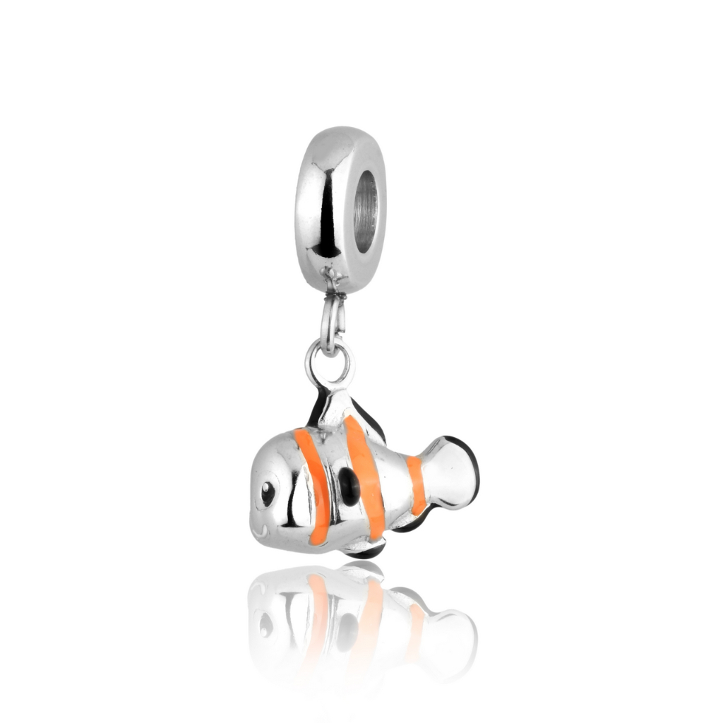 Berloque Aço Inox Peixe Palhaço