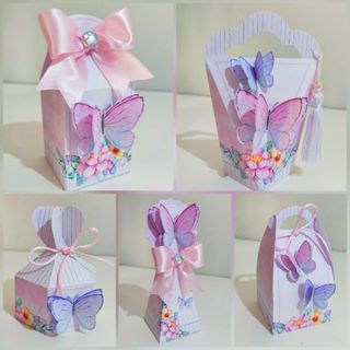 Kit Personalizados Jardim das Borboletas com aplique - Lembrancinha/Festa Infantil - Pegue e Monte. em Oferta na Shopee