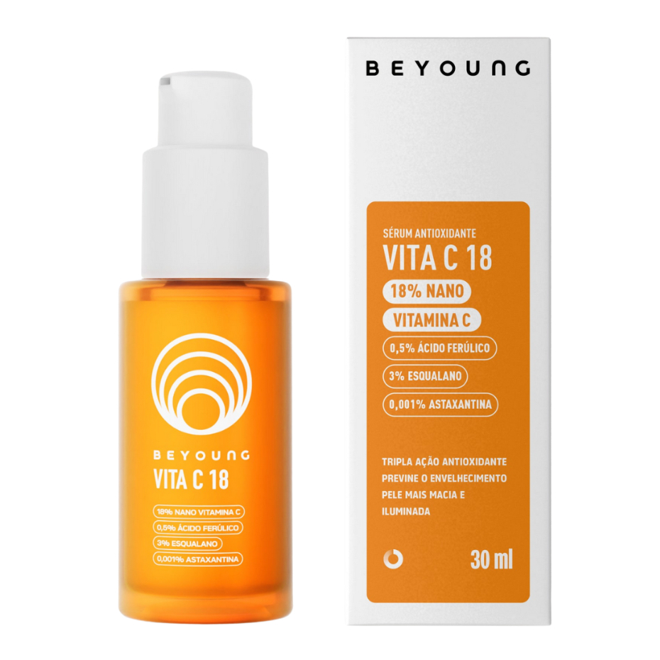 Beyoung Sérum Facial Vita C 18 Antioxidante 18% De Nano Vitamina C + 3% Esqualano 30ml