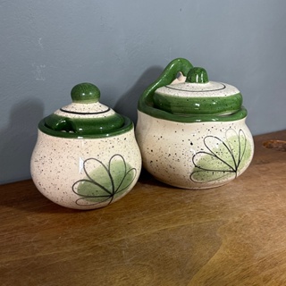 Kit Saleiro e Açucareiro Para Cozinha Feitos de Cerâmica em Oferta na Shopee