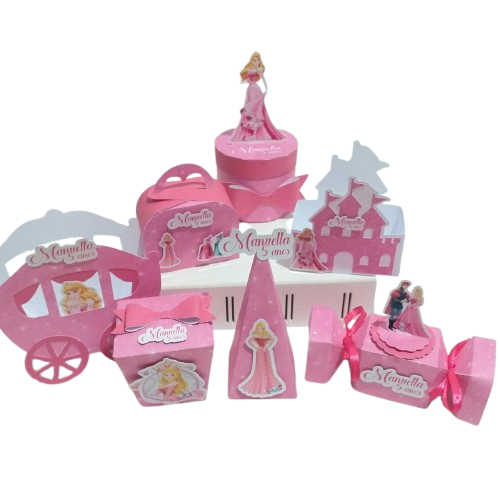 Kit Festa Aurora Personalizados Lembrancinhas Decoração Bela Adormecida Festa Aniversário