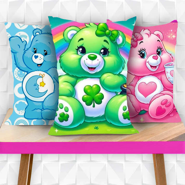 Almofadas Naninha Ursinhos carinhosos - enfeite decorativo quarto infantil - presente personalizado lembrancianha niver em Oferta na Shopee