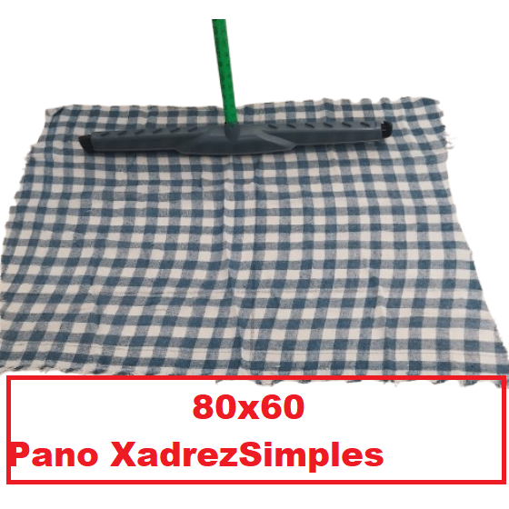 Pano De Chão Simples - Panos / Saco Alvejado Grande / Pano De Limpeza / Xadrez Simples