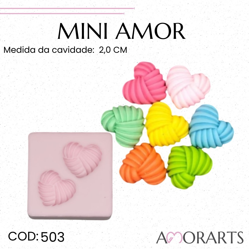 Molde de Silicone Mini Amor-- CÓD 503