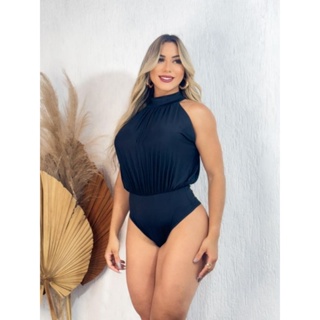 BODY GOLA ALTA MODELO DRAPEADO BLOGUEIRA em Oferta na Shopee