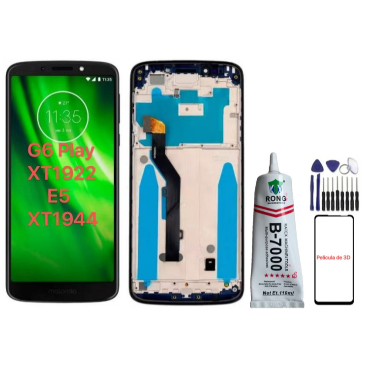 Tela Touch Display Lcd Frontal Moto G6 Play Xt1922 E5 Xt1944 Original -- A Pronta Entrega