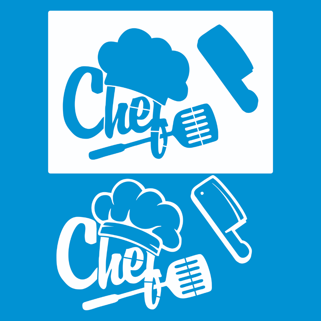 Stencil 21 X 29 CHEF COM ESPATULA Molde Vazado Pintura Tecido Mdf Madeira Camiseta Pano Prato
