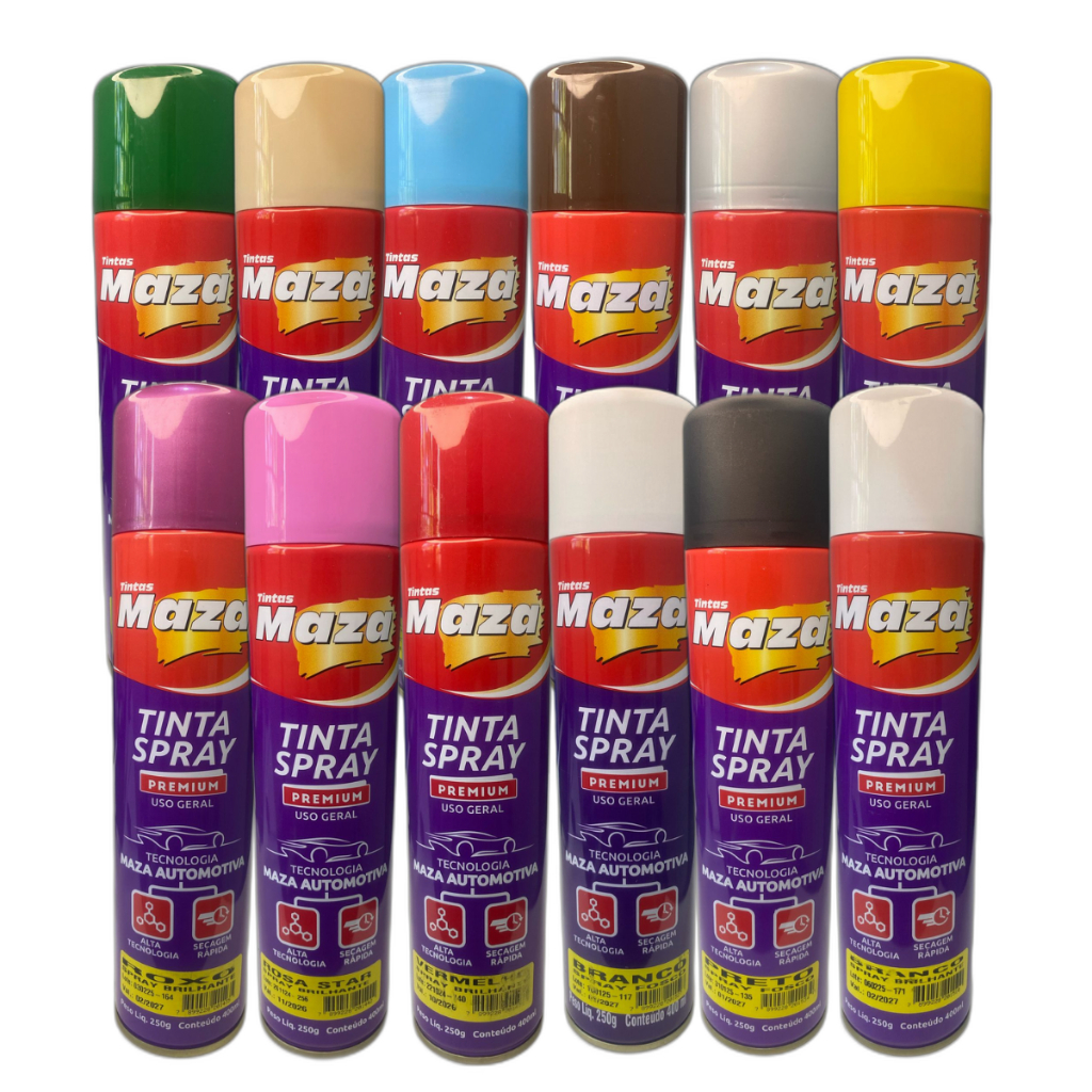 Tinta Spray Maza Tec. Automotivo Uso Geral 400ML em Oferta na Shopee