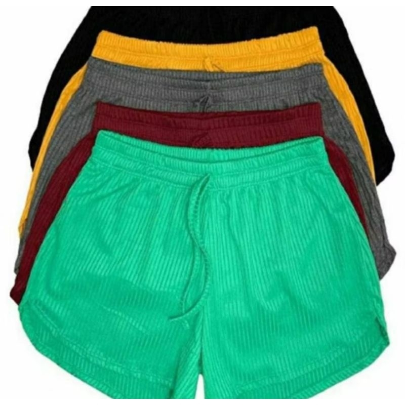 KIT 2 short plus size g4 g5 g6  malha canelado tendências academia verão em Oferta na Shopee