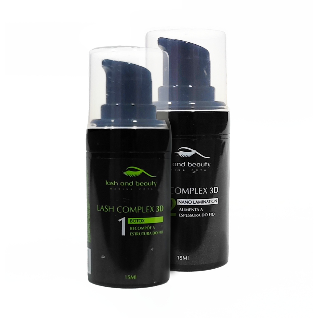 Kit Lash Complex 3D Passo 1 e Passo 2 Lash And Beauty 15ml