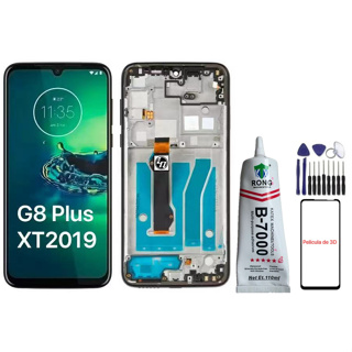 Display Tela Frontal Touch Completo Compatível Moto G8 Plus Xt2019-2 Original - A Pronta Entrega em Oferta na Shopee