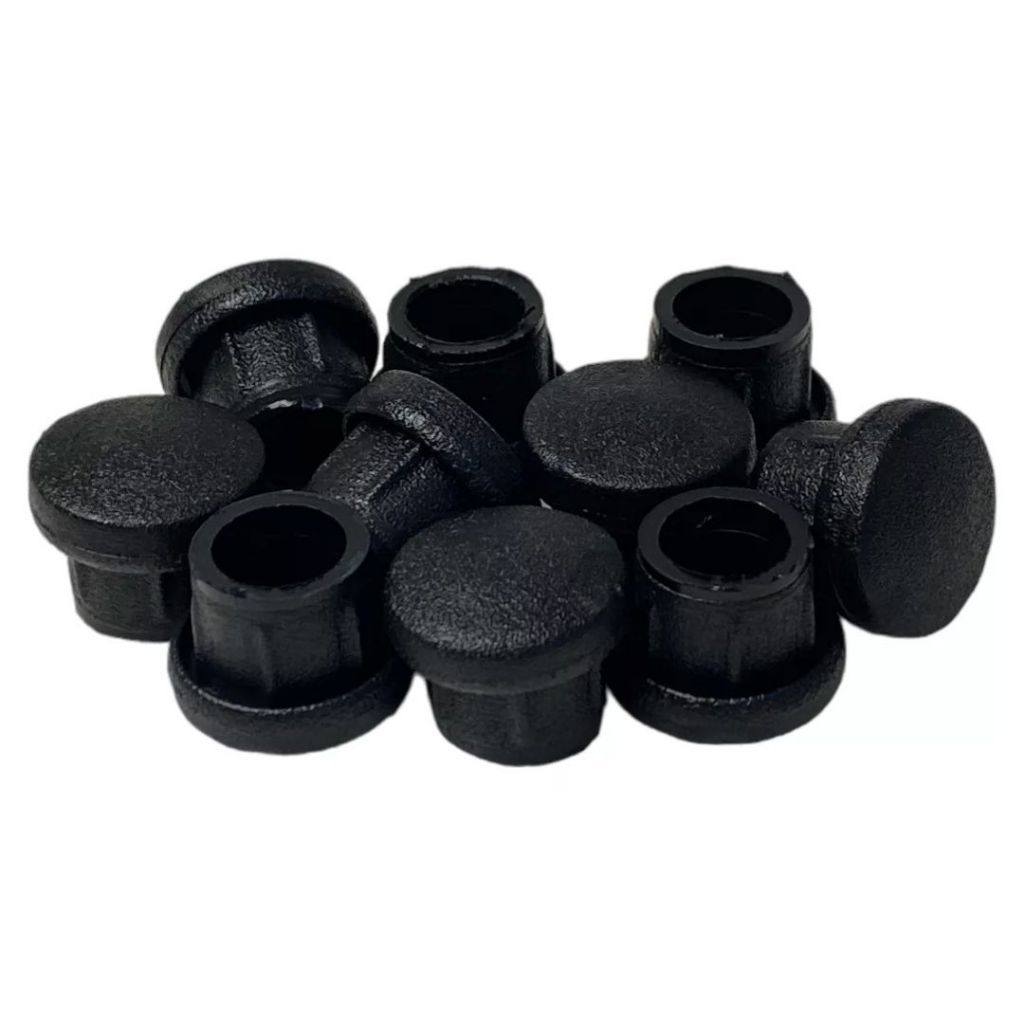 Ponteira Pé Cadeira Interna Pvc Preta 5/8 16mm 1,6cm 24un Cor Preto em Oferta na Shopee