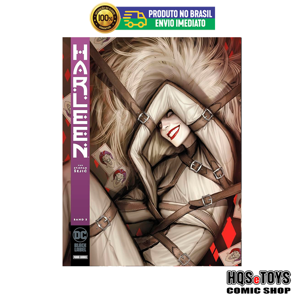 Harleen Livro 3 Volume Novo Batman DC Comics Black Label Panini hqsetoys