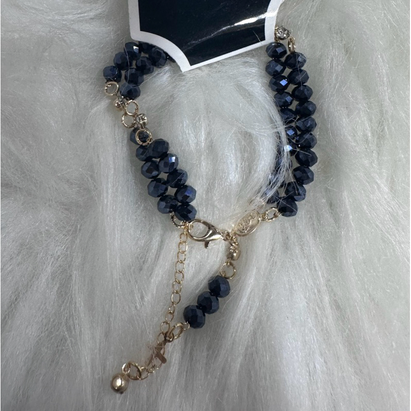 kit 10 terços de pulso pulseira cristal Nossa Senhora Aparecida folheado