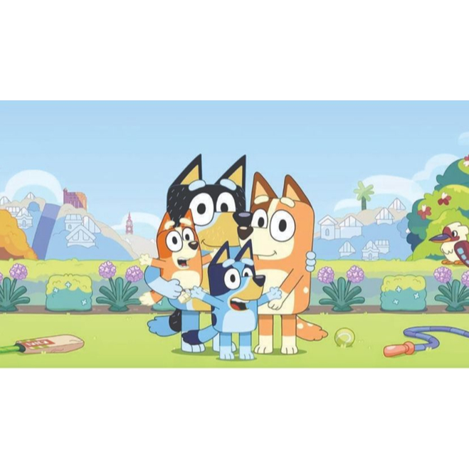 Painel Retangular em Tecido Sublimado 2,2m X 1,50m BLUEY em Oferta na Shopee