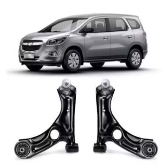Par de Bandeja  Suspensão Chevrolet Spin 2012 A 2018 Completa com Pivô e Buchas