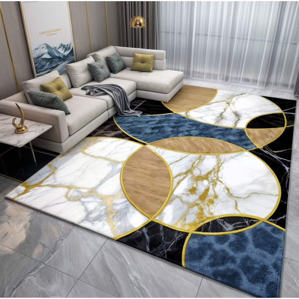 Tapete Belga Estampado 2,00 x 1,50m Para Sala Quarto De Luxo - Lançamentos Exclusivos