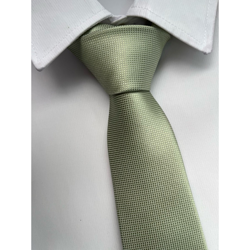 Gravata Semi Slim Verde Oliva Claro em Oferta na Shopee