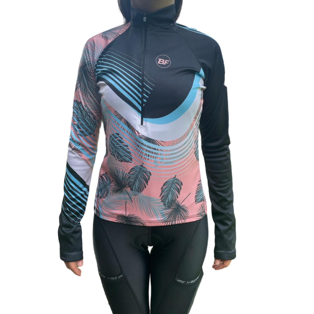 Camisa Ciclista Manga Longa Blusa ciclismo Feminino Pedal MTB BIKE XCO SPEED