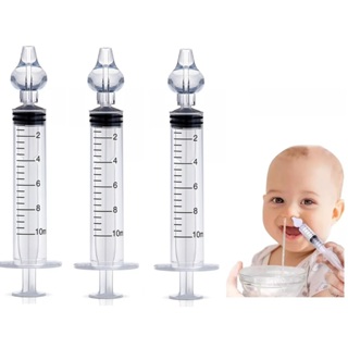 Kit 3 Seringas Lavagem Higienização Nasal Catarro Sinusite Bico Silicone em Oferta na Shopee