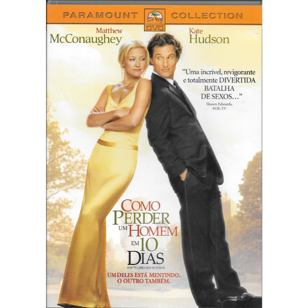 DVD: Como perder um homem em 10 dias (c/ Matthew McConaughey, Kate Hudson) dublado/legendado (reg.4)